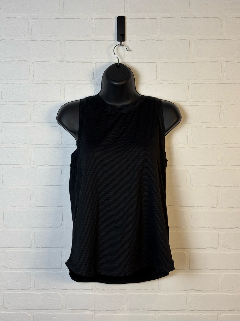 CALIA Women Black Textured Athletic Tank Top Workout Gym Shirt Size S